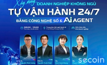 Secoin đồng hành cùng hội thảo CEO & AI 2026: Xây dựng Doanh nghiệp không ngủ - Tự vận hành 24/7 bằng công nghệ số và AI Agent